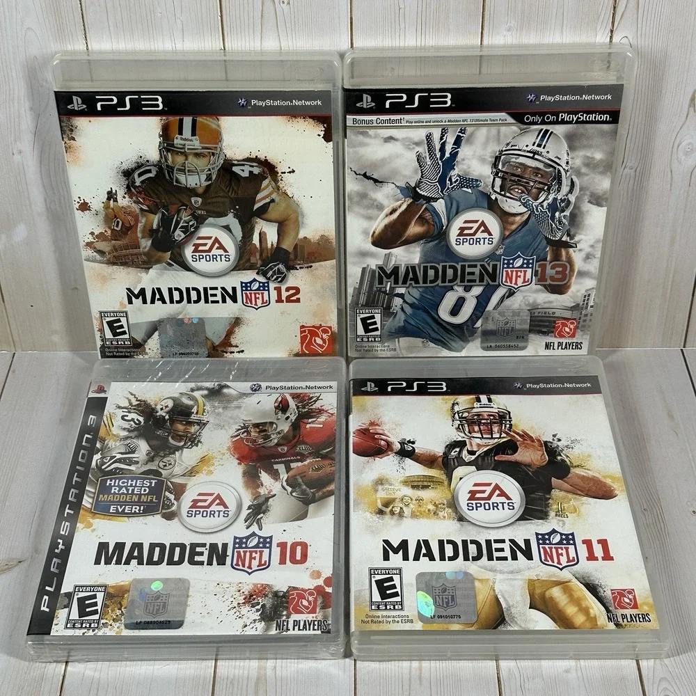 Lot of 4 Madden NFL Games PlayStation PS3 Madden 10 11 12 13 Madden 10 Is Sealed